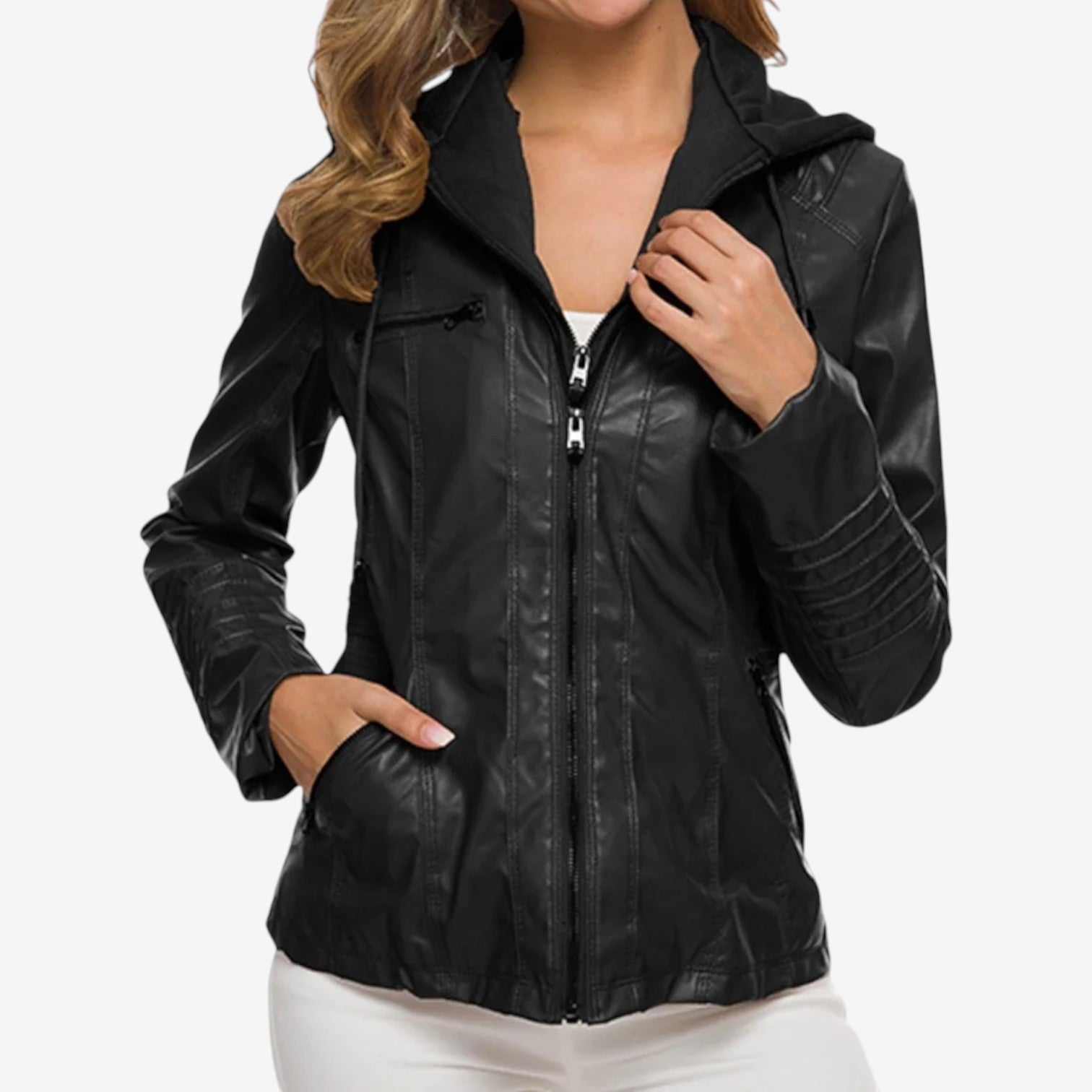 Devun™ Veste en Cuir