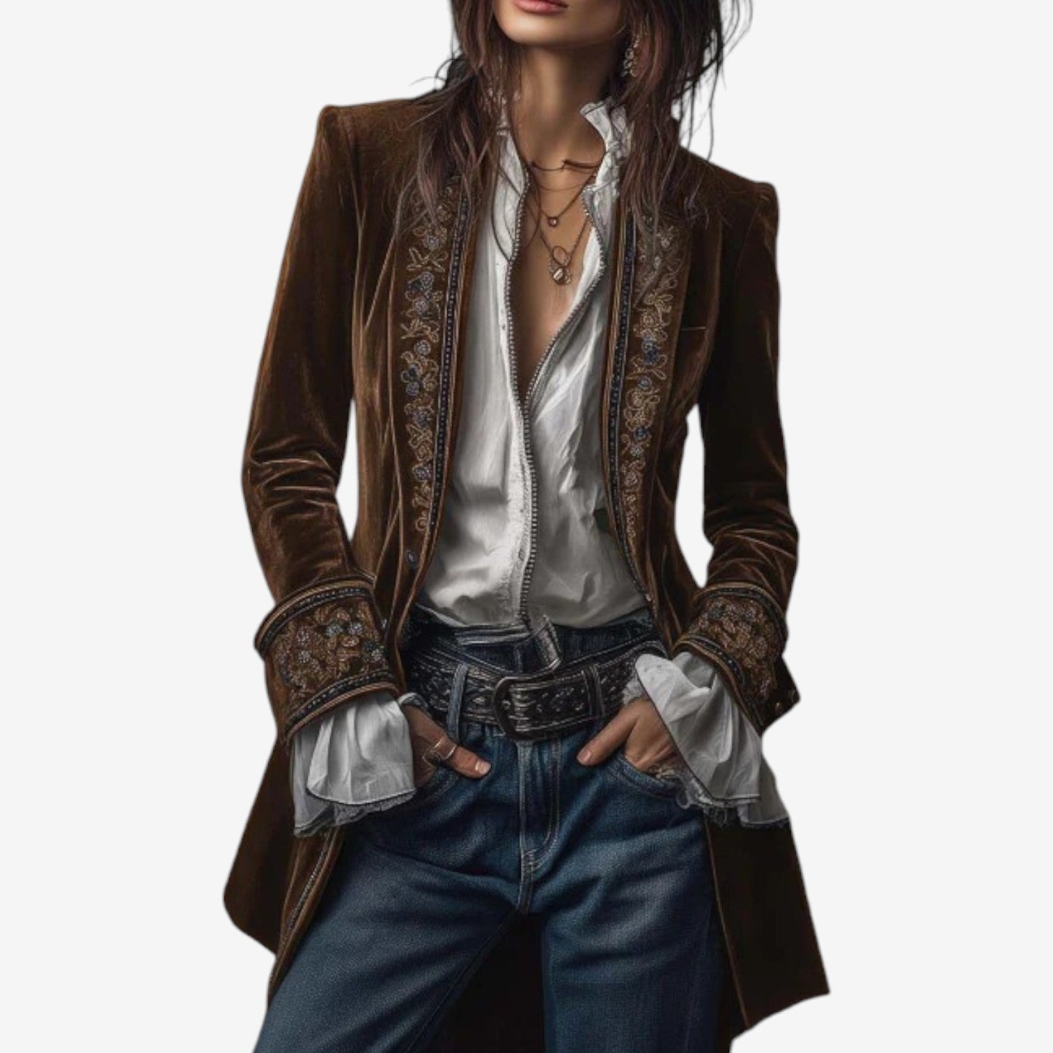 Ramousse™ Blazer Brodé