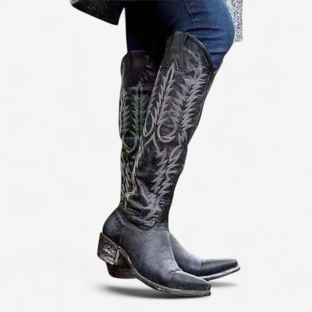 Gehan™ Bottes Hautes Brodées