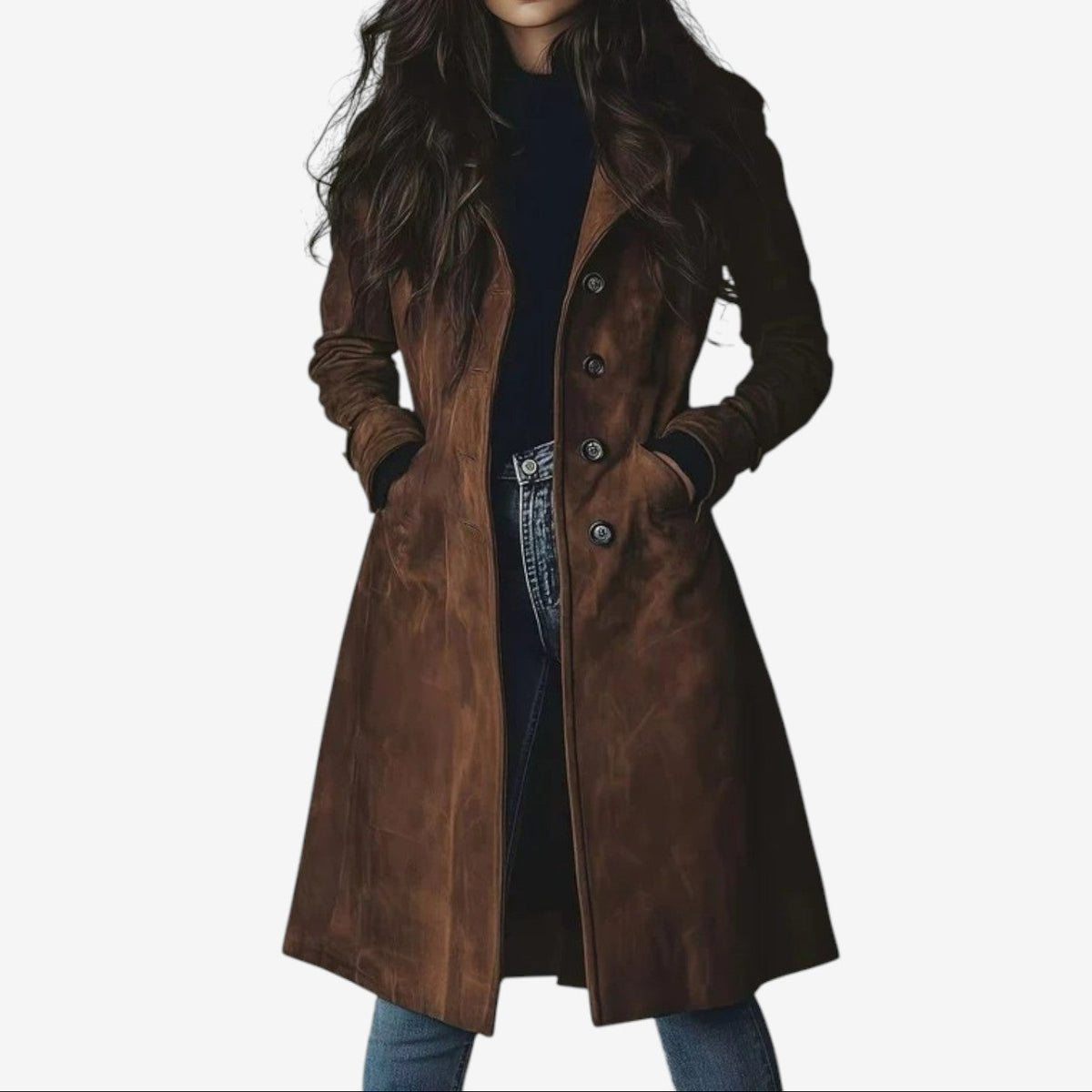 Astrid™ Manteau Long Élégant