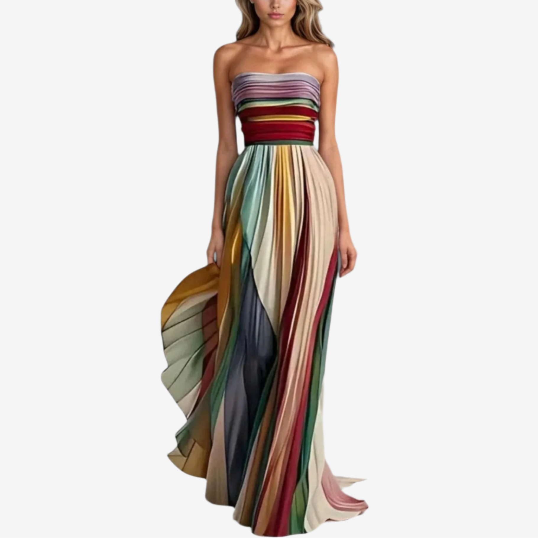 Alva™ Maxi Arc-en-Ciel Plissée